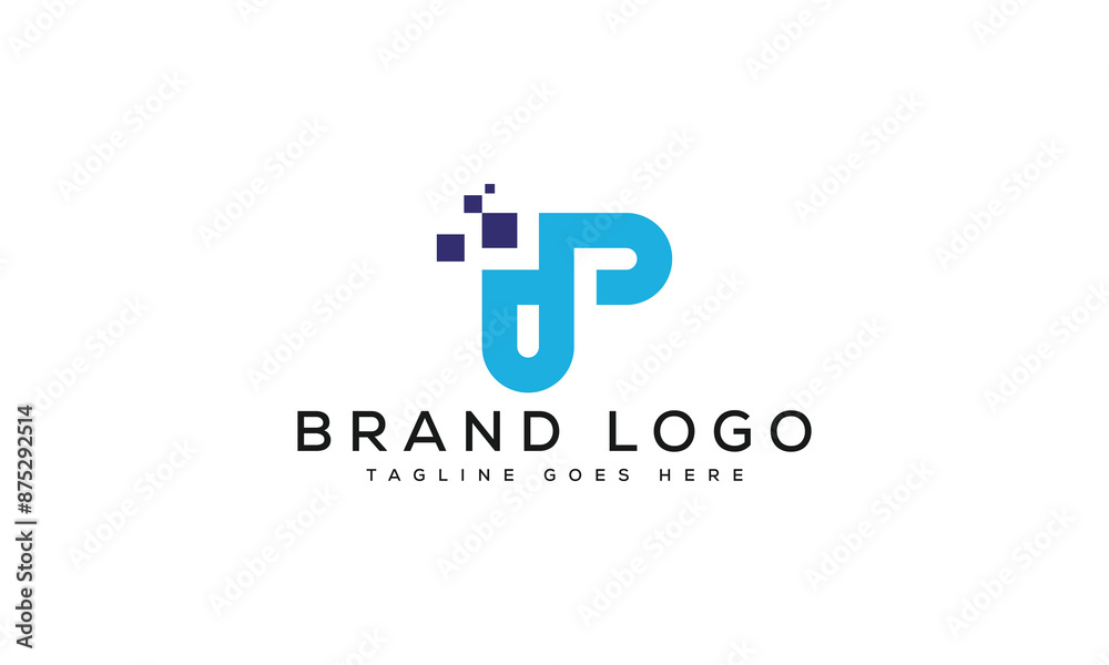 letter P logo design vector template design for brand. letter P logo design vector template design for brand.