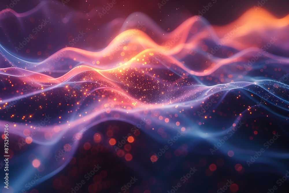 Abstract Colorful Sound Waves Abstract Colorful Sound Waves