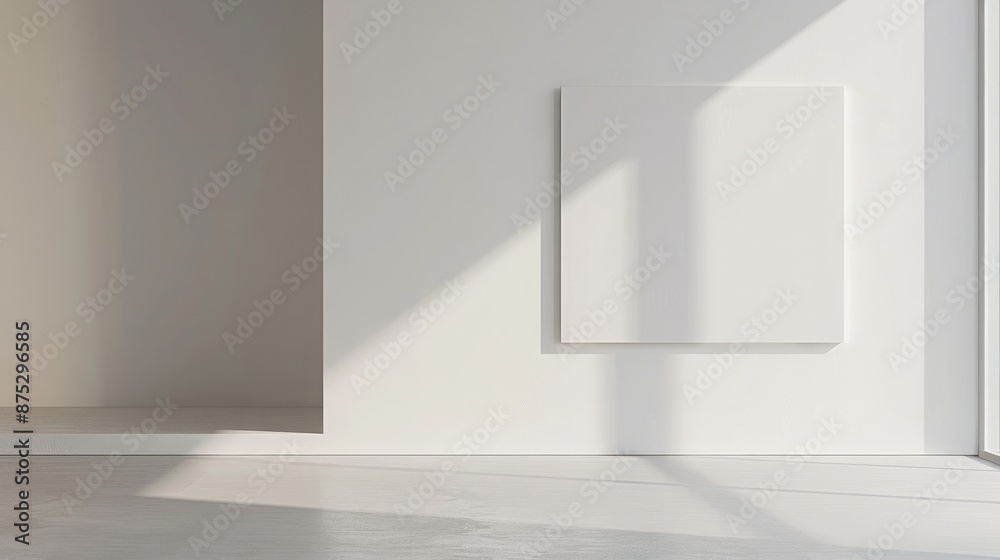 Obraz premium Minimalist frame layout for presentations with text space