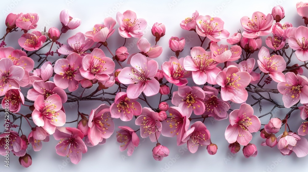 Pink Cherry Blossom Branch Pink Cherry Blossom Branch
