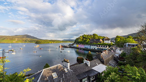 famous Portree houses on the Isle of Skye