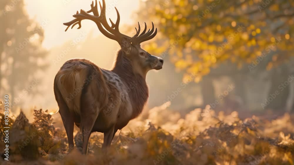 deer in the forest Video 4K deer in the forest Video 4K