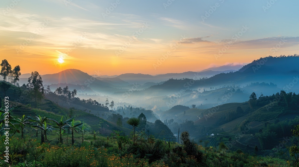 Fototapeta premium Beautiful Morning Nature Views