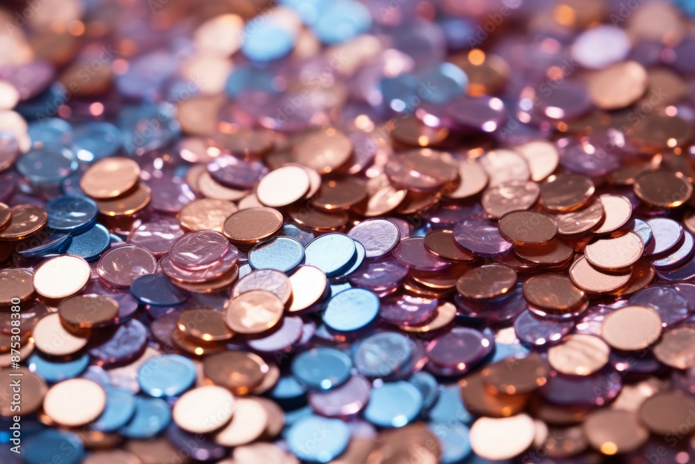 Sequin Material Structure Background - Generative AI Sequin Material Structure Background - Generative AI