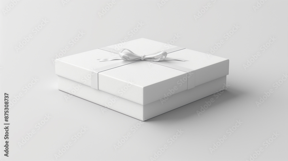 White triangle box on light grey background, top view. Blank open package box mockup in 3D illustration. White triangle box on light grey background, top view. Blank open package box mockup in 3D illustration.