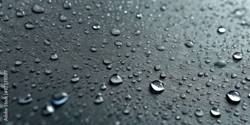 Wallpaper Mural water droplets on a black textured background Torontodigital.ca