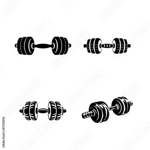 dumbbell isolated on white background