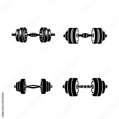 dumbbell isolated on white background