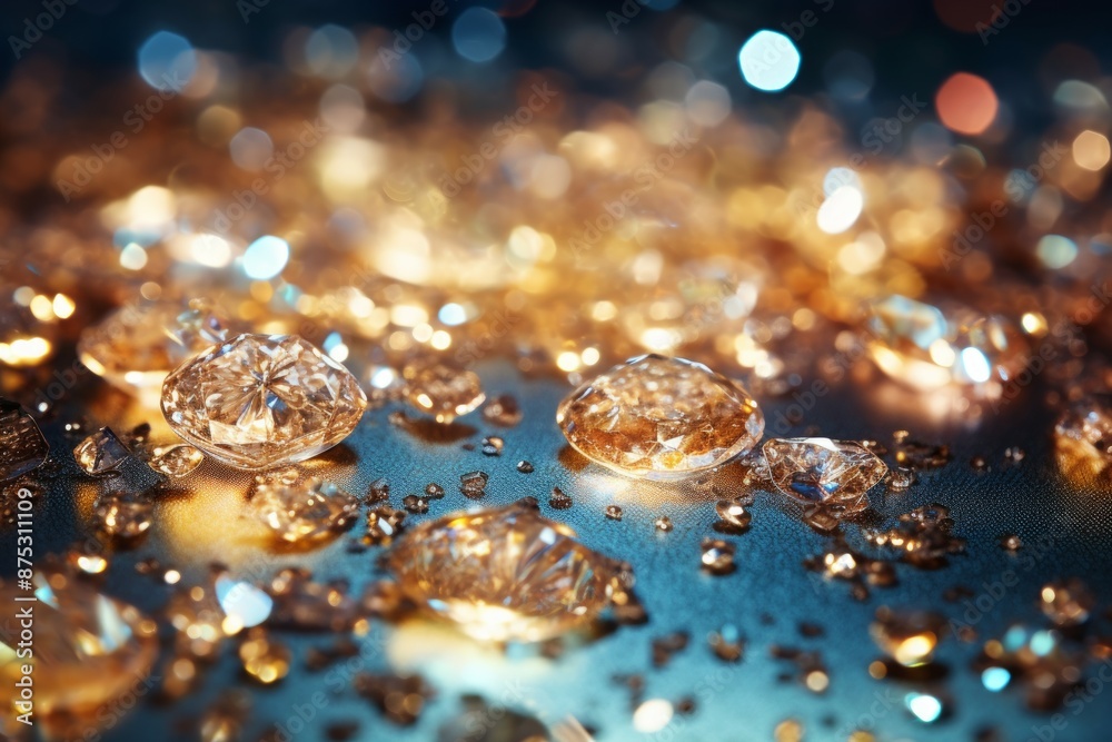 Glitter Material Structure Background - Generative AI Glitter Material Structure Background - Generative AI
