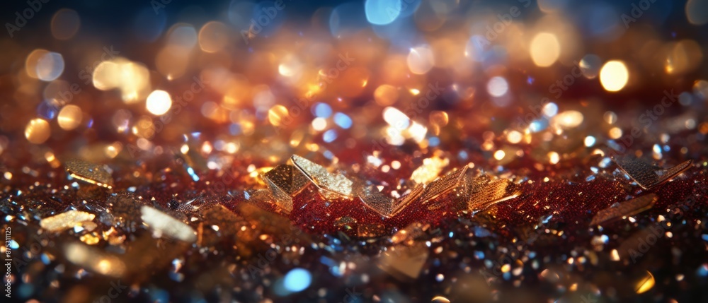 Naklejka premium Glitter Material Structure Background - Generative AI