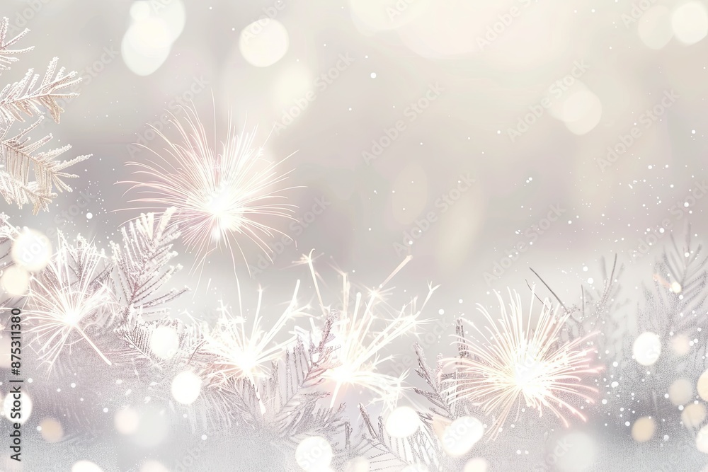Festive Sparkly Background with Blurred Lights and Bokeh. Festive Sparkly Background with Blurred Lights and Bokeh.