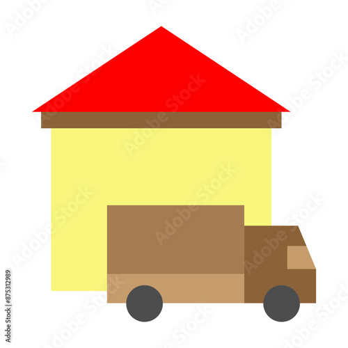 Dispatch center Vector Flat Icon Design