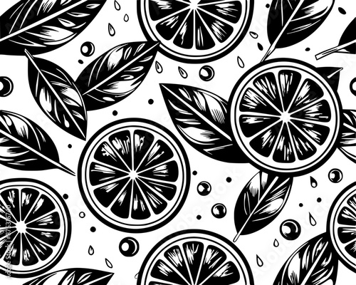 orange seamless pattern design