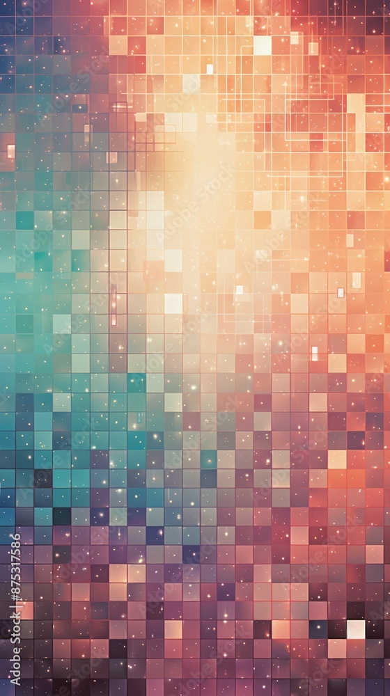 Digital Pixels Material Structure Background - Generative AI Digital Pixels Material Structure Background - Generative AI