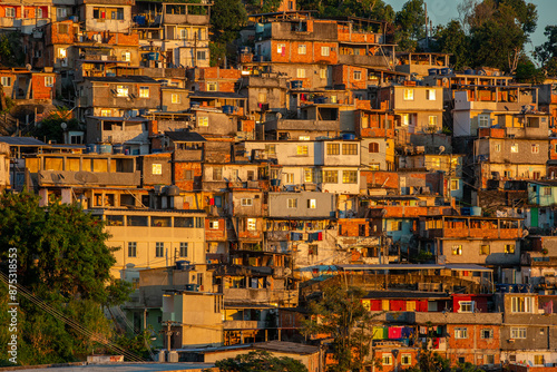 Cuadro en lienzo view of the favela in Rio de Janeiro