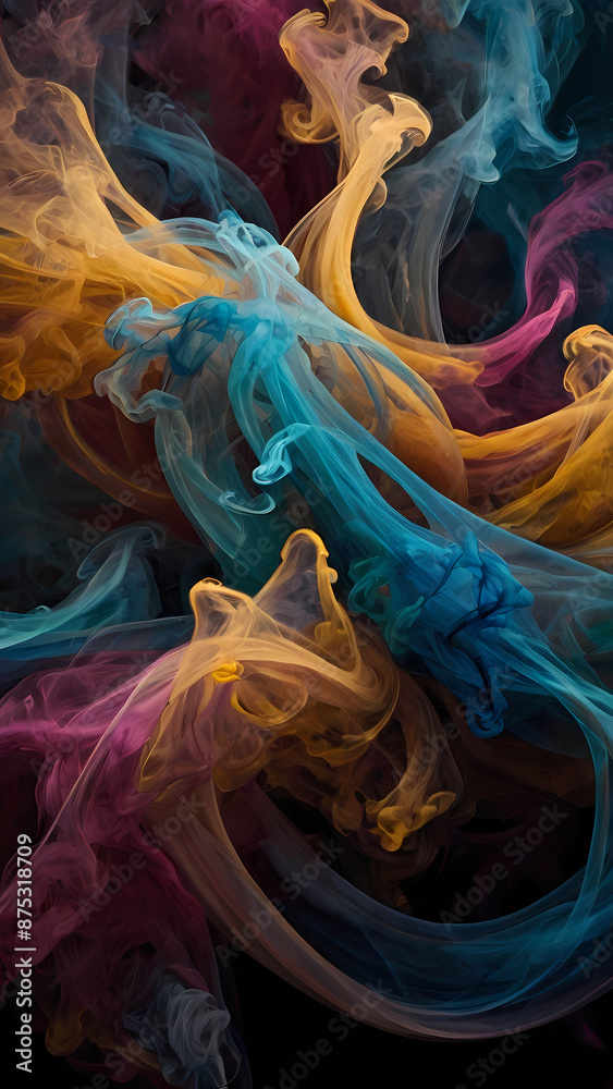 Obraz premium mesmerizing smoke art