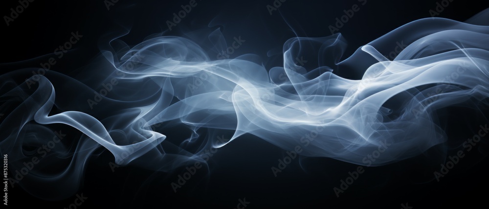 Fototapeta premium Abstract Smoke Material Structure Background - Generative AI