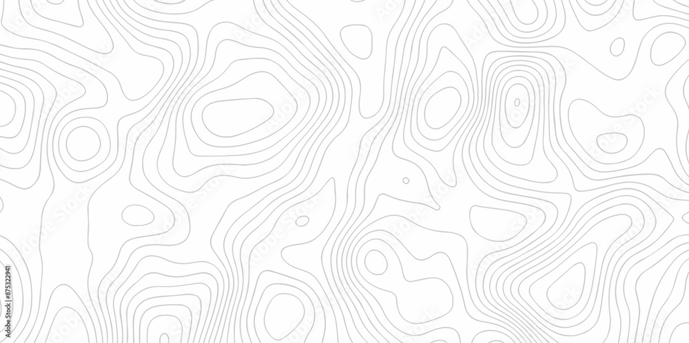Vector white wave line geography landscape Topo contour map on white background. Geographic mountain relief diagram line wave carve pattern. Topographic world map contour lines map texture. Vector white wave line geography landscape Topo contour map on white background. Geographic mountain relief diagram line wave carve pattern. Topographic world map contour lines map texture.