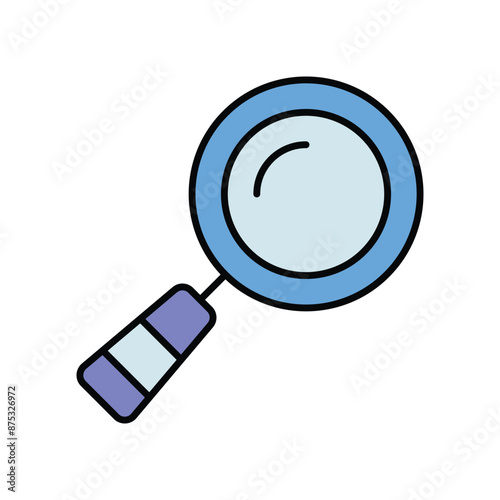 searching icon with white background vector stock illustration