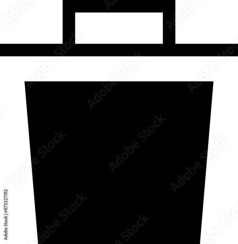 Icon about trash bin
