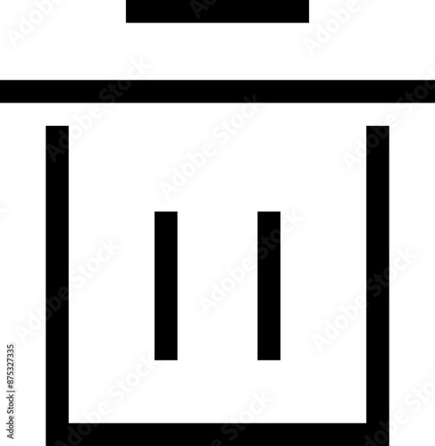 Icon about trash bin

