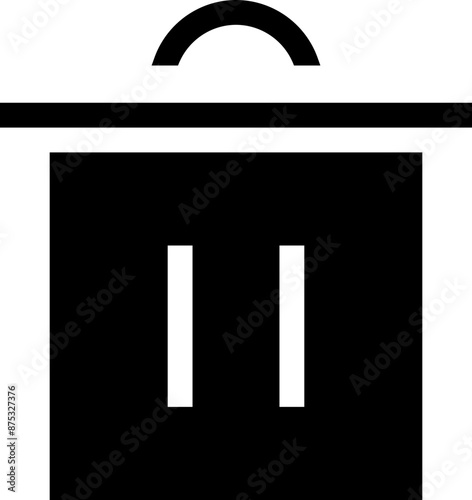 Icon about trash bin
