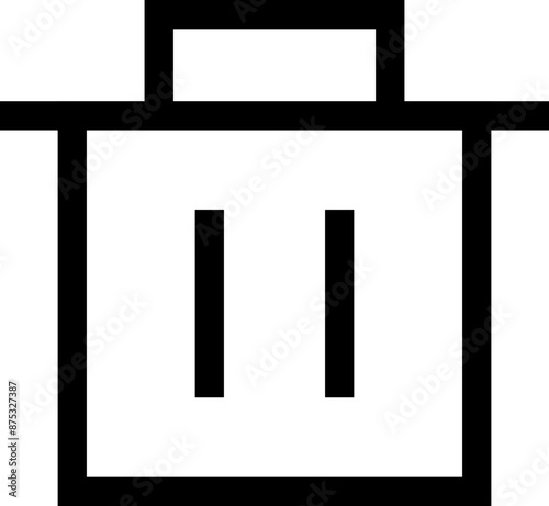 Icon about trash bin
