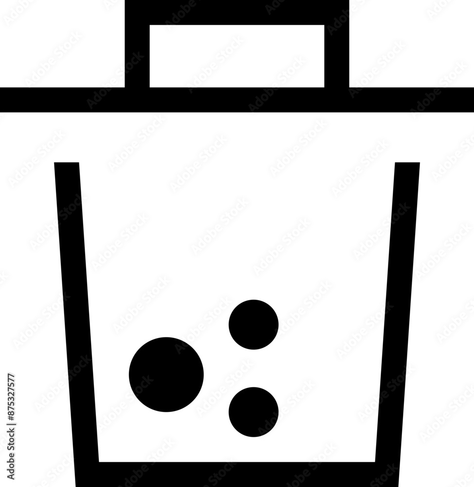 Icon about trash bin
