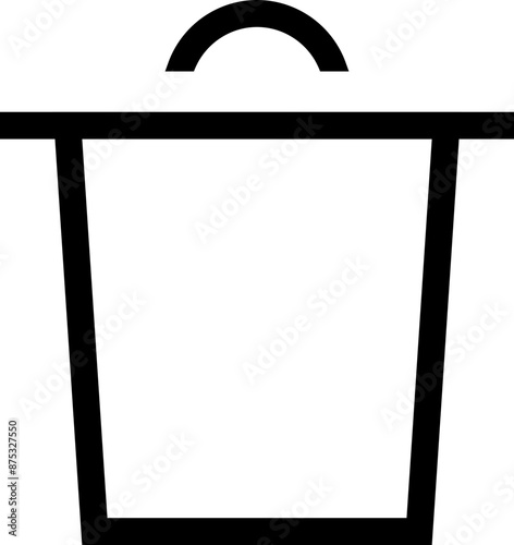 Icon about trash bin
