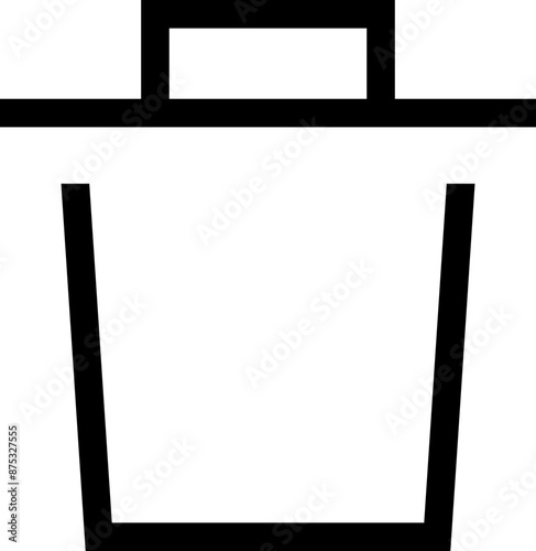 Icon about trash bin
