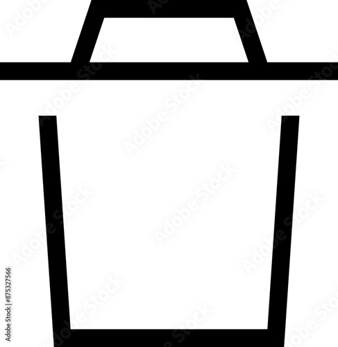 Icon about trash bin
