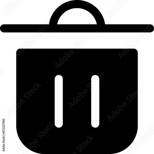 Icon about trash bin
