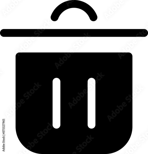 Icon about trash bin
