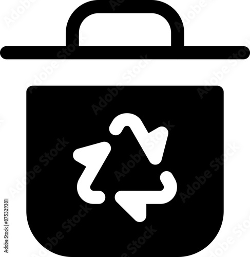 recycle trash bin Icon

