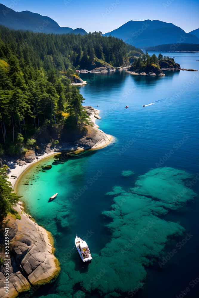 Stunning Display of Nature's Serenity Along the British Columbia Coastline - An Untouched Paradise Stunning Display of Nature's Serenity Along the British Columbia Coastline - An Untouched Paradise
