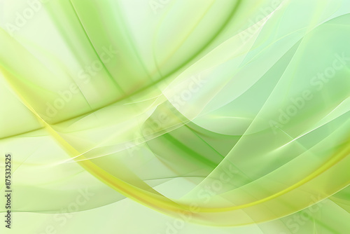 Abstract Energy Wave Background with Soft Green Tones