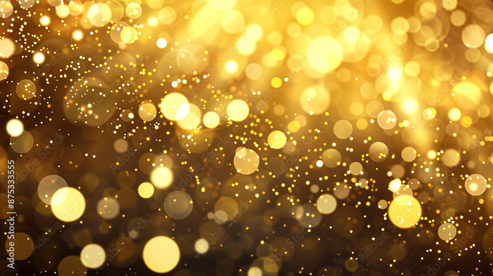 A festive sparkling gold background.