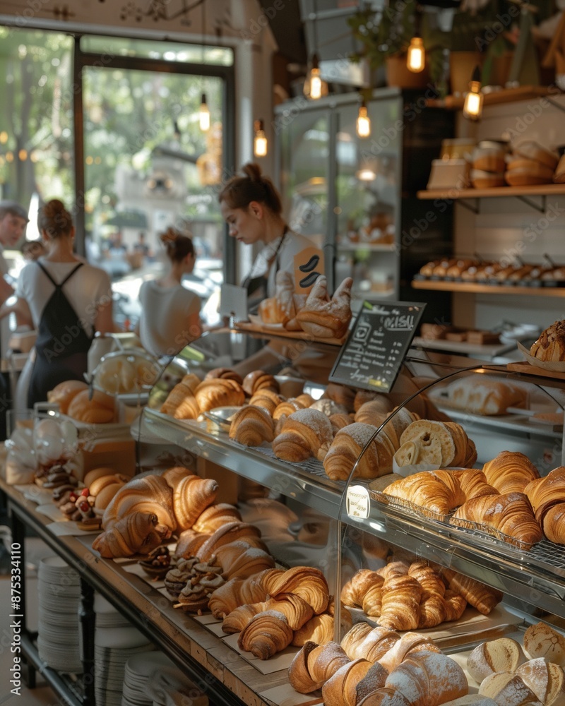 a bakery filled with lots of fresh baked goods a bakery filled with lots of fresh baked goods