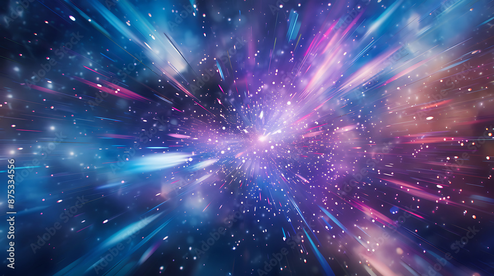 Hyperspace Light Effect with Vibrant Blue and Pink Hyperspace Light Effect with Vibrant Blue and Pink
