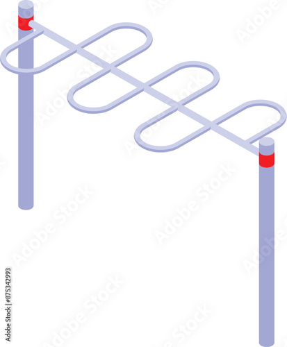 Outdoor monkey bars structure is designed for children and adults to improve their upper body strength and coordination
