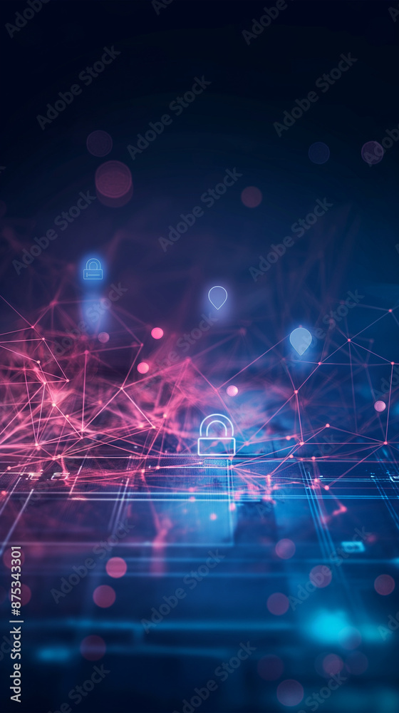 Obraz premium A picture that reflects the safety of user data and payments. Light picture with light background. there as a sign of safety on the bottom half of the picture