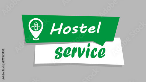 Hostel service icon , vector illustration.

