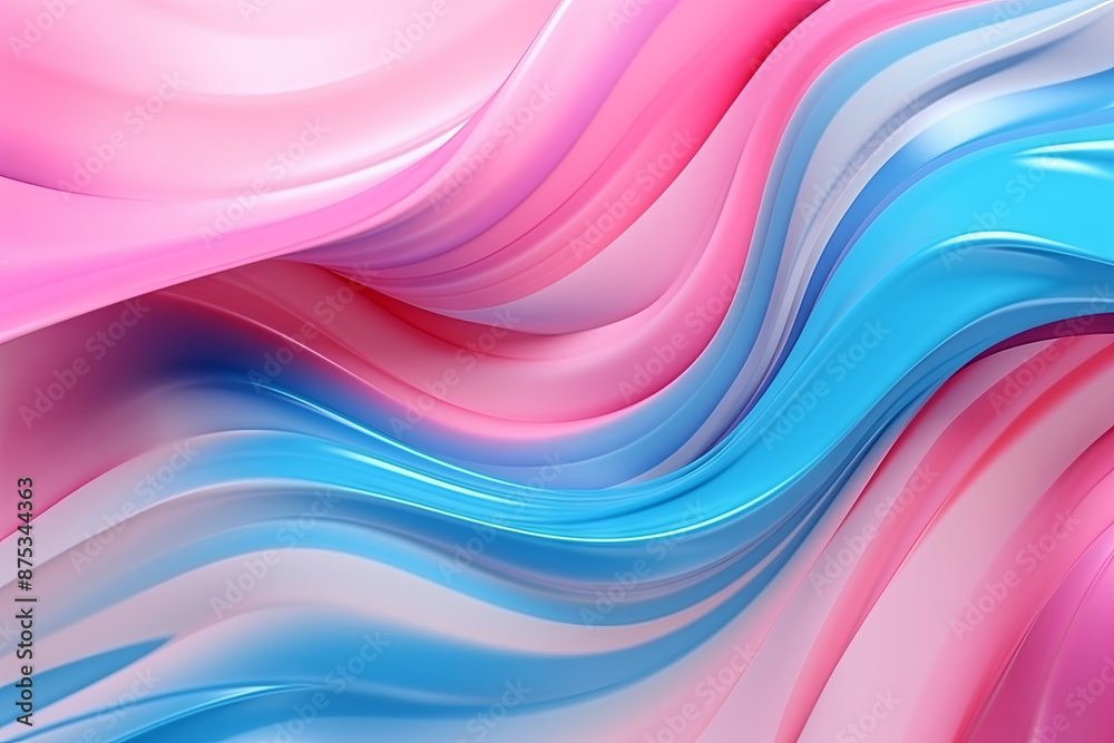 Fototapeta premium wave abstract colorful background wallpaper. Generative ai
