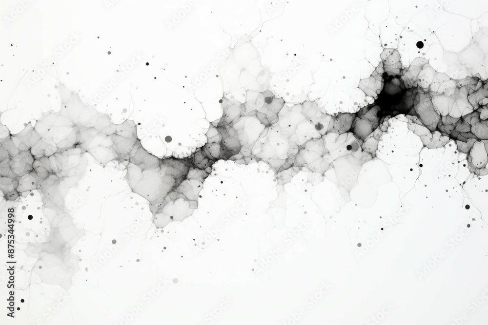 Ink Blots Material Structure Background - Generative AI