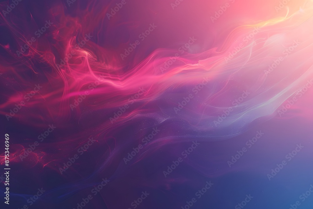 Obraz premium Abstract Pink And White Clouds In A Deep Blue Sky. Generative AI