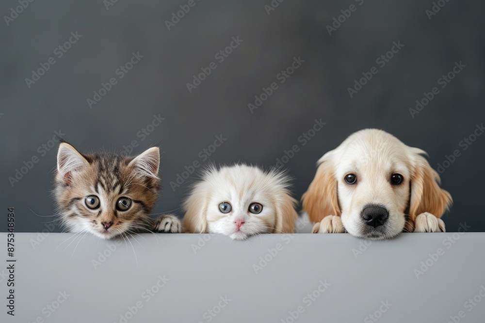 Charming Animals on Clear Background Charming Animals on Clear Background