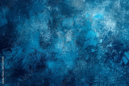 Abstract dark blue grunge wall concrete texture, Seamless Blue grunge texture vintage background. © Mona -33 Desing