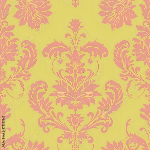 Exquisite Flower and Leaf Repeat Design