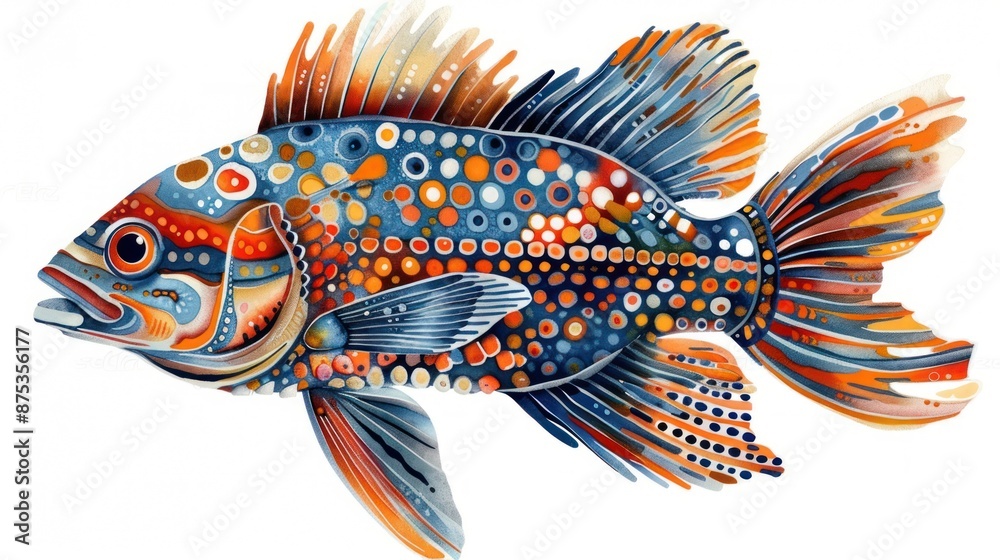 Colorful Fish Illustration Colorful Fish Illustration