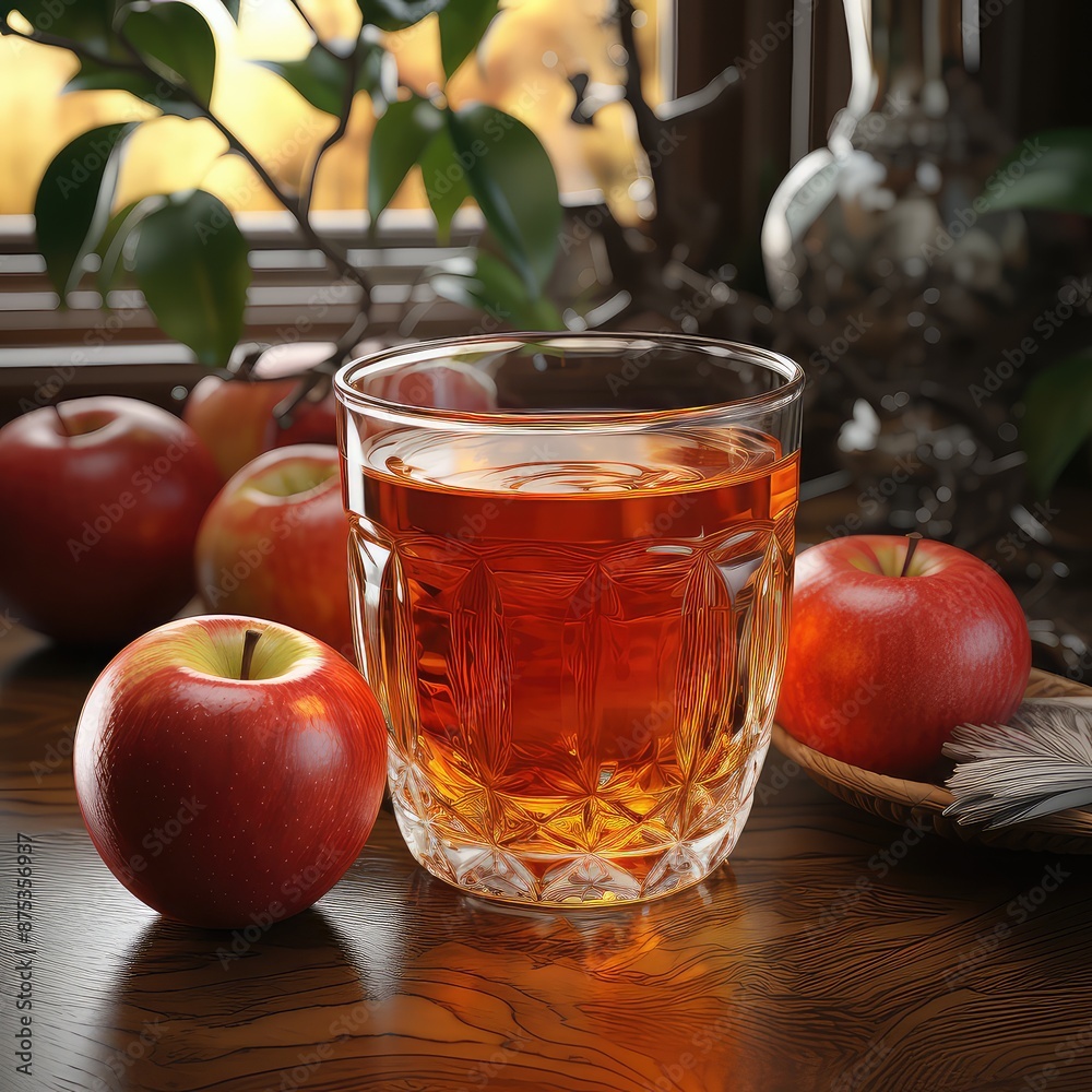 apple fruit juice in a beautiful glass apple fruit juice in a beautiful glass